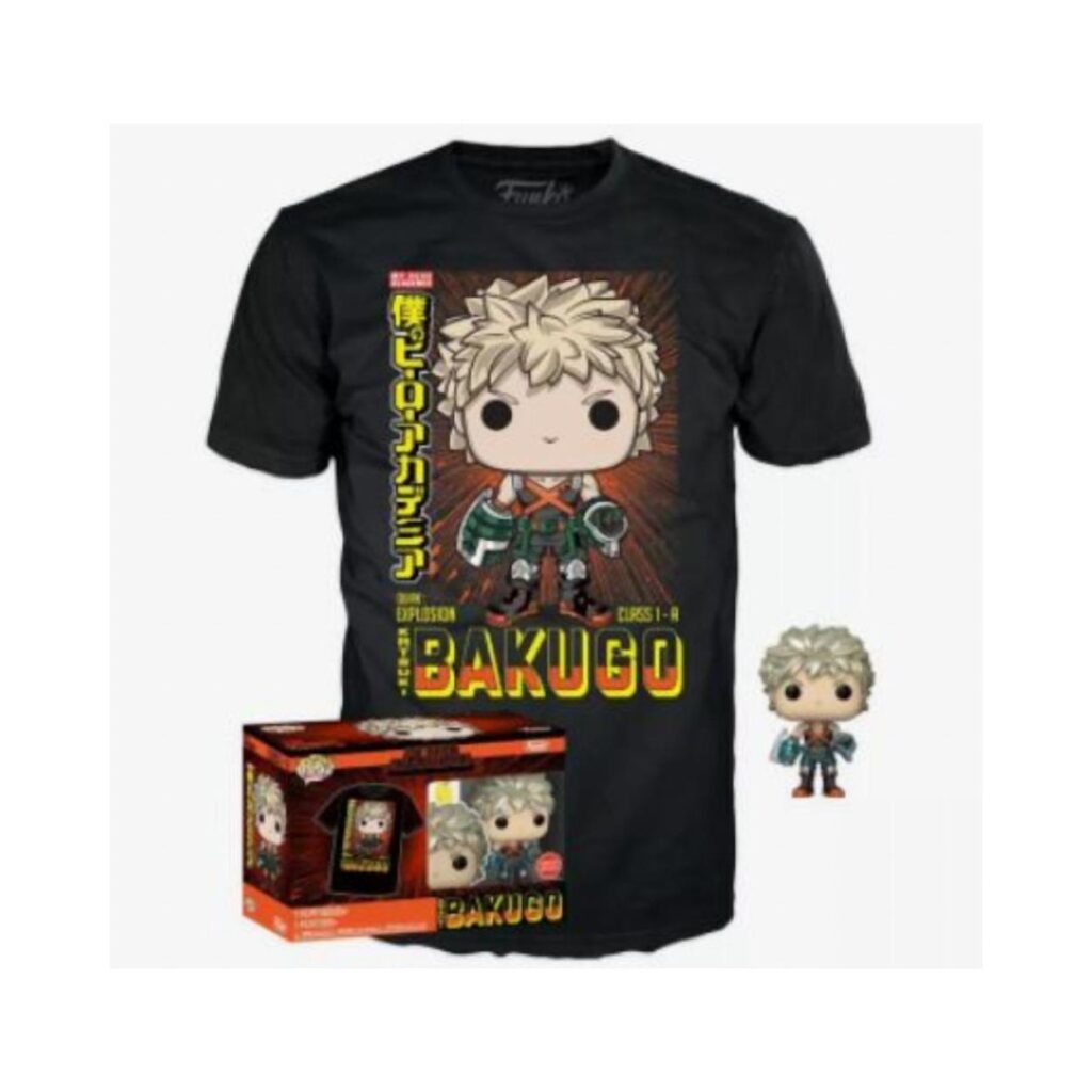 Funko Pop! & Tee (Adult): My Hero Academia - Katsuki Bakugo (Metallic) & T-Shirt (XL)