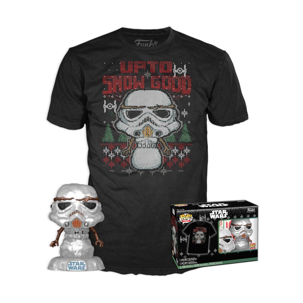 Funko Pop! & Tee (Adult): Star Wars - Holiday Stormtrooper (Metallic) & T-Shirt (S)