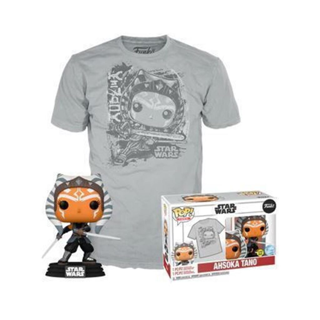 Funko Boxed Pop! & Tees (Adult): Disney Star Wars - Ahsoka Tano (Glows in the Dark) & T-Shirt (S)