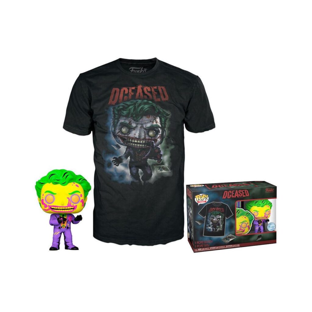 Funko Pop! & Tee (Adult): Comic Cover DC - The Joker (Blacklight) & T-Shirt (M)