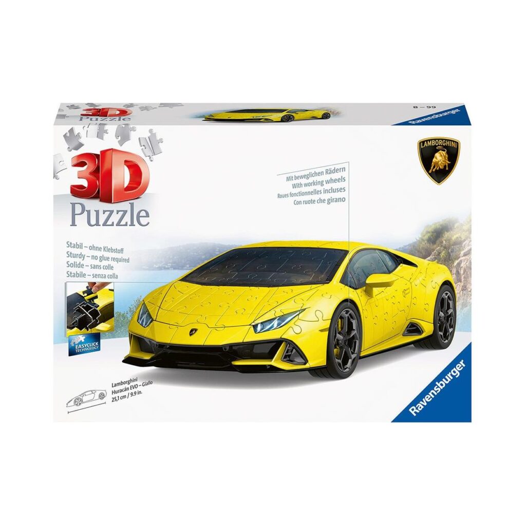 Ravensburger 3D Puzzle: Lamborghini Huracan (Yellow) (108pcs) (11562)