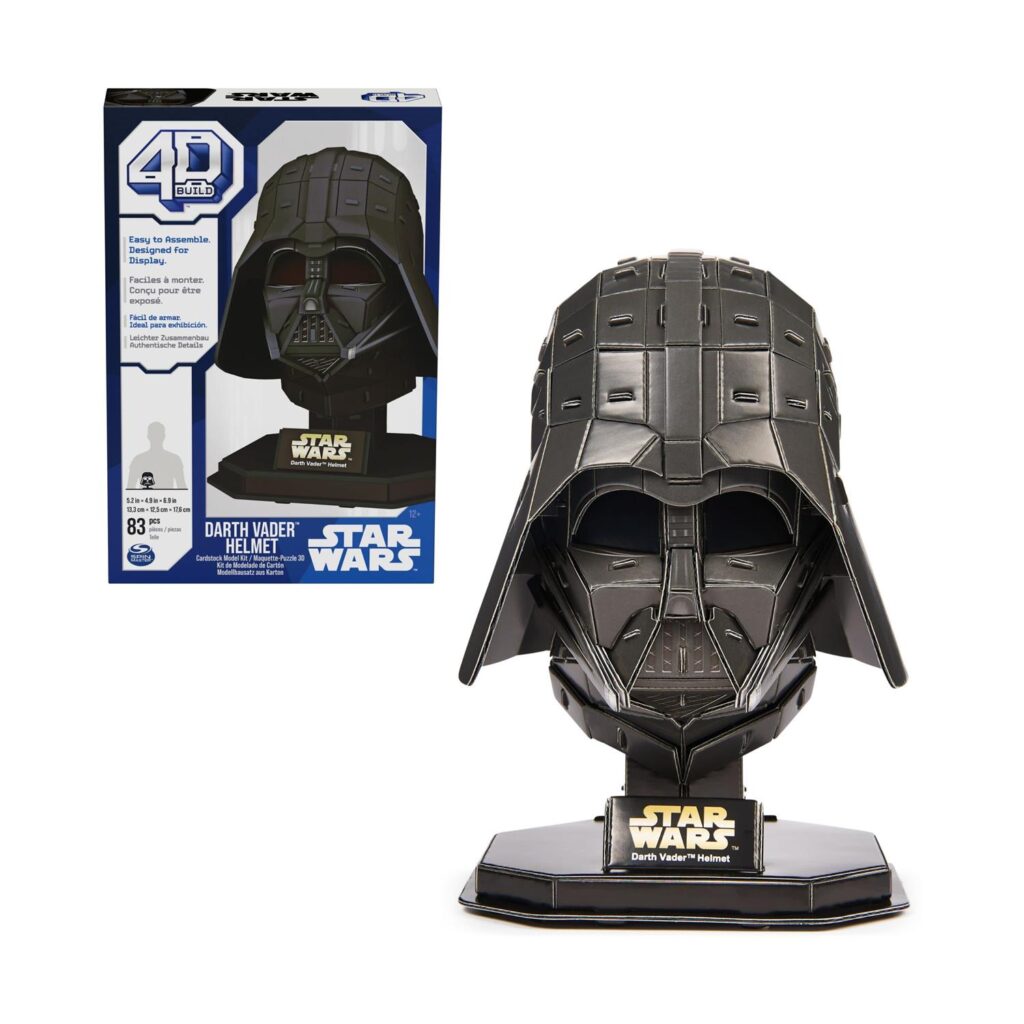 Spin Master Disney: Star Wars 4D Build - Darth Vader Helmet 3D Cardstock Puzzle Model Kit (6069821)
