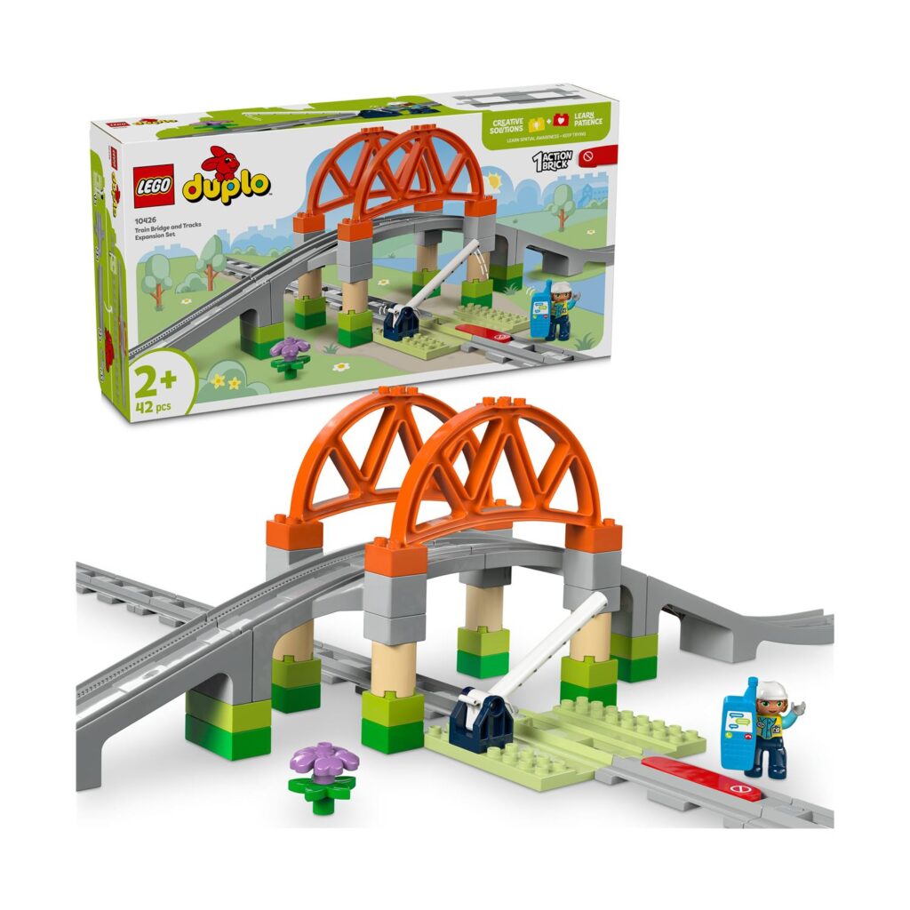LEGO DUPLO Town: Train Bridge and Tracks Expansion Set (10426)