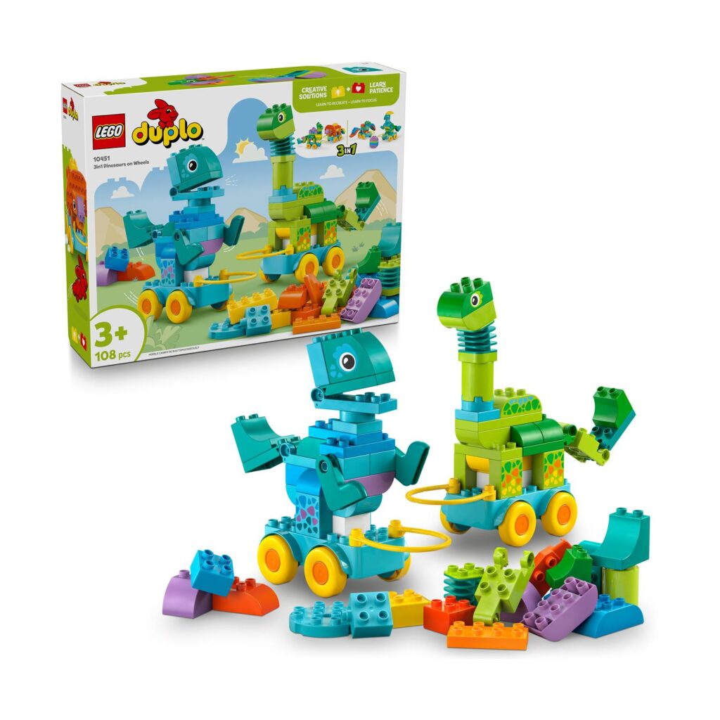 LEGO DUPLO Town: 3in1 Dinosaurs on Wheels (10451)