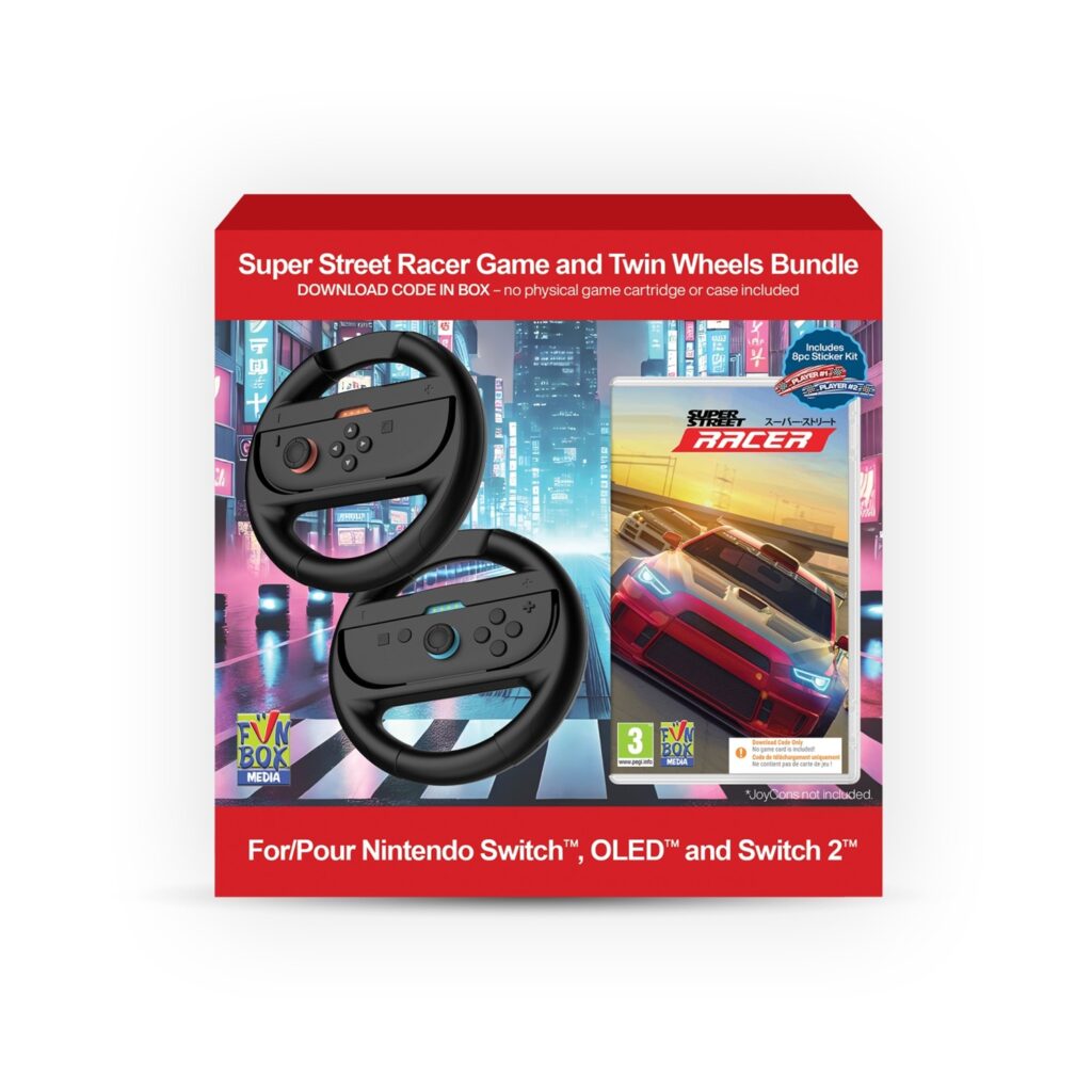 NSW Super Street: Racer Game and Twin Wheels Bundle