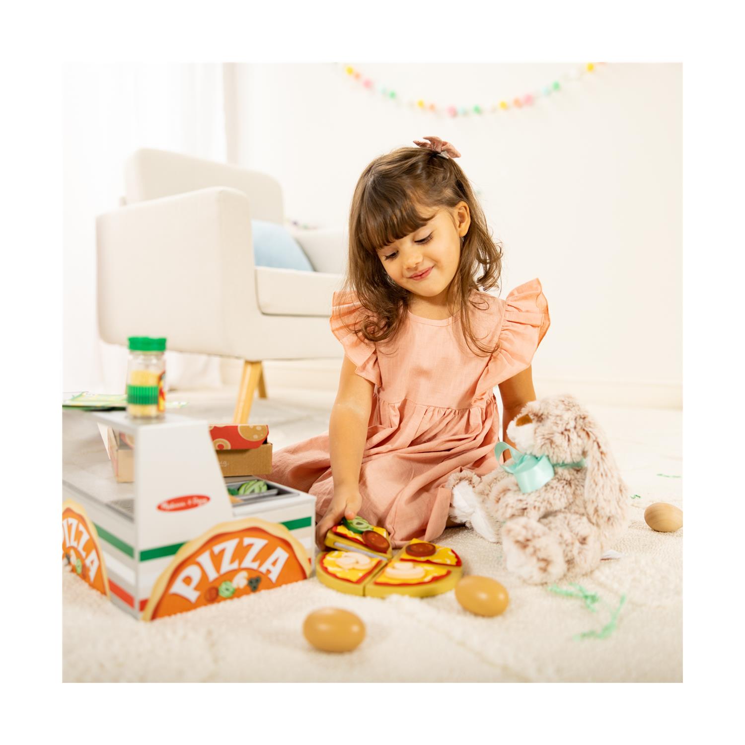 Melissa & Doug Pretend Play: Wood - Top Bake Pizza Counter Playset (6074890) - Image 3