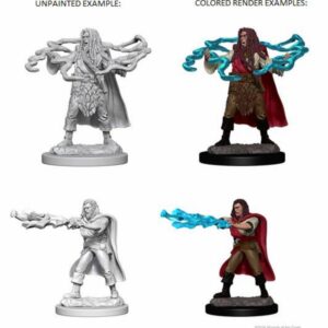 D&D Nolzur's Marvelous Miniatures - 2x Human Male Sorcerer