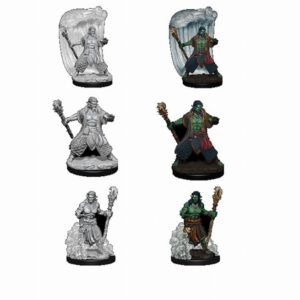 D&D Nolzur's Marvelous Miniatures - 2x Water Genasi Male Druid