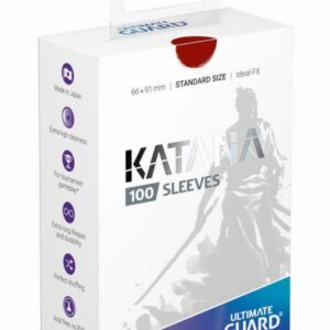 Ultimate Guard Katana Card Sleeves Standard Size 100ct - Red
