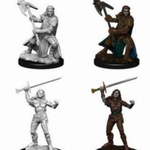 D&D Nolzur's Marvelous Miniatures - 2x Female Half-Orc Fighter