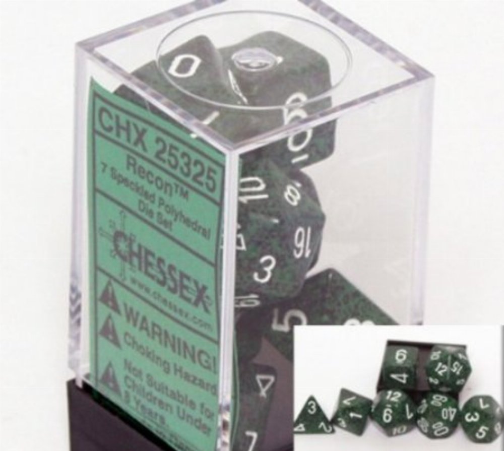 Σετ Ζάρια - 7 Dice Set Speckled Polyhedral Recon