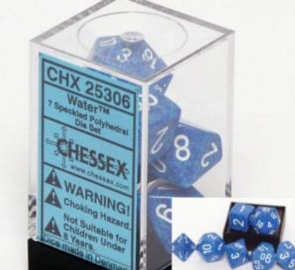 Σετ Ζάρια - 7 Dice Set Speckled Polyhedral Water