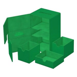 Ultimate Guard Twin Flip 'n' Tray 160+ Deck Box - XenoSkin Green