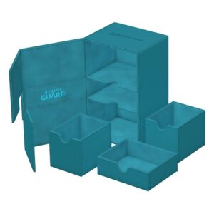 Ultimate Guard Twin Flip 'n' Tray 160+ Deck Box - XenoSkin Petrol