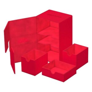 Ultimate Guard Twin Flip 'n' Tray 160+ Deck Box - XenoSkin Red