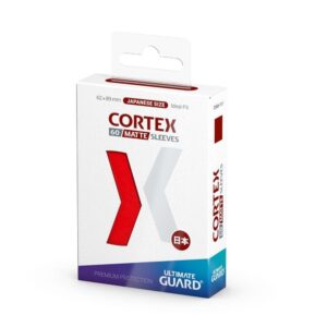 Ultimate Guard Cortex Card Sleeves Japanese Small Size 60ct - Matte Red