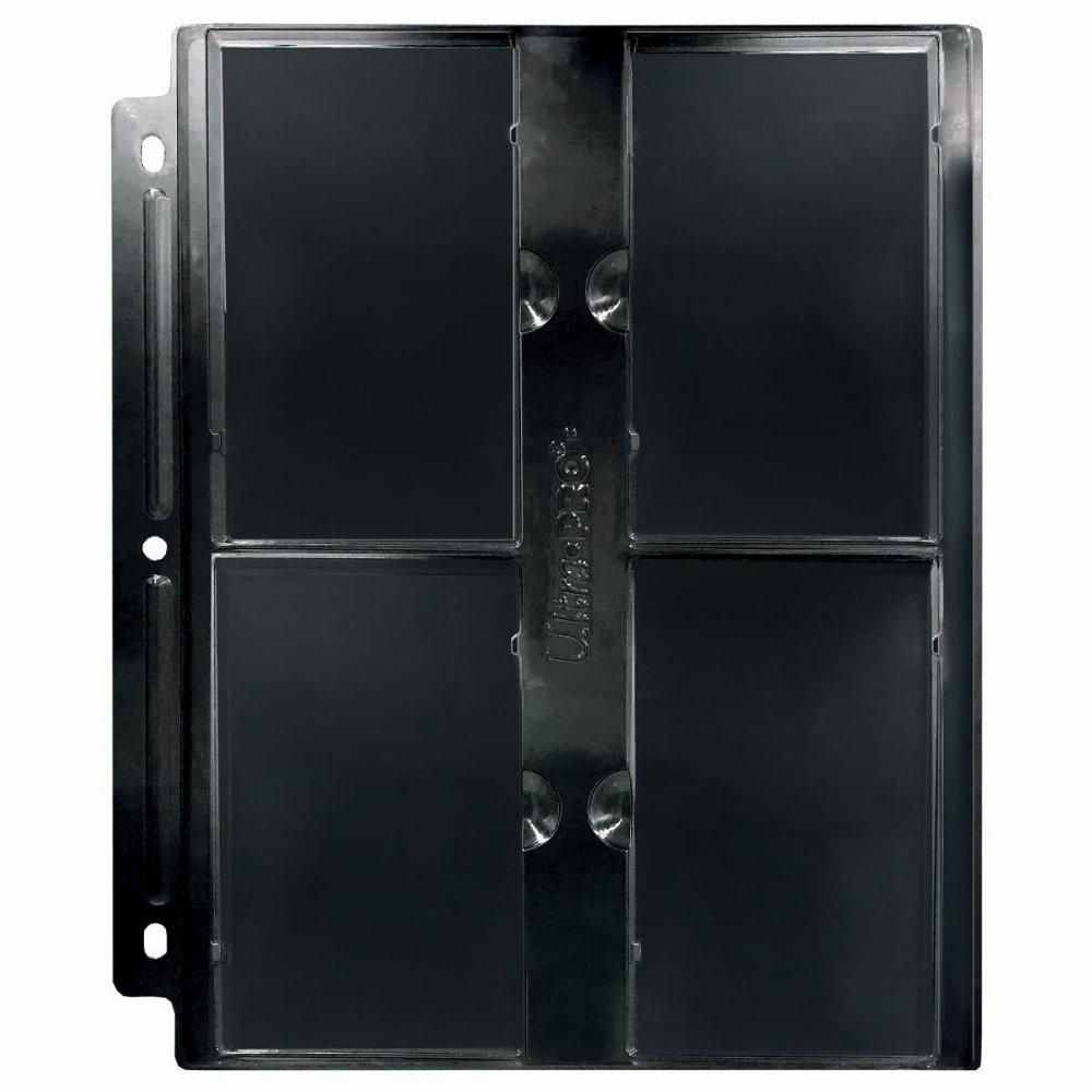 Ultra Pro 4-Pocket Page for PSA Black Graded