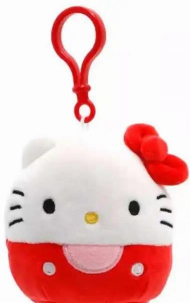 Squishmallows: Sanrio - Hello Kitty Plush Toy Keychain