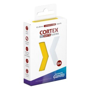 Ultimate Guard Cortex Card Sleeves Japanese Small Size 60ct - Matte Yellow