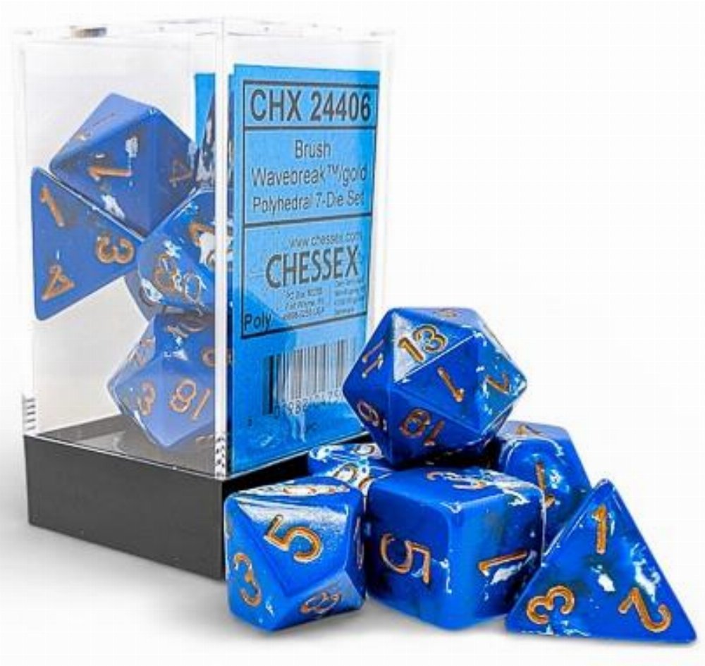 Σετ Ζάρια - 7 Polyhedral Dice Set Brush Wavebreak