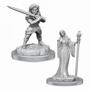 Critical Role: UPM - Female Human Wizard & Female Halfling Holy Warrior Unpainted Μινιατούρες