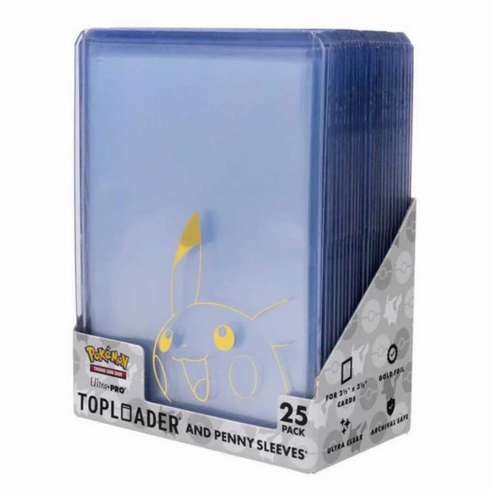 Ultra Pro Toploader and Penny Sleeves Combo Pack 25ct - Pokemon: Pikachu