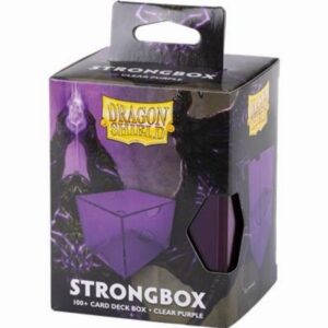 Dragon Shield Strongbox Deck Box - Clear Purple