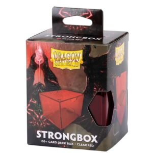 Dragon Shield Strongbox Deck Box - Clear Red