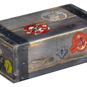 Squaroes Collectors Case 800 - Netflix's One Piece: Wooden Chest Card Deck Storage Box