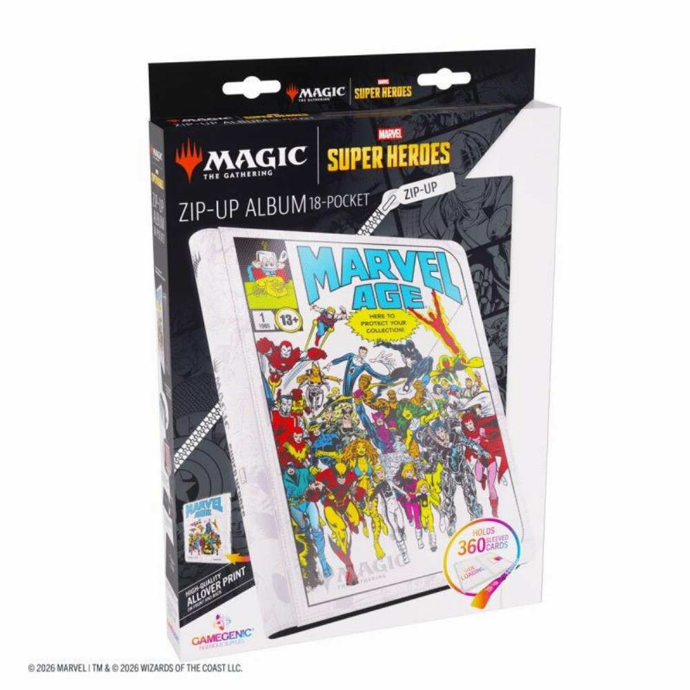 Gamegenic 18-Pocket Zip-Up Pro-Binder - Marvel Super Heroes: Marvel Age
