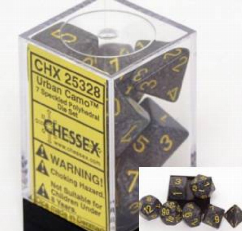 Σετ Ζάρια - 7 Dice Set Speckled Polyhedral Urban Camo