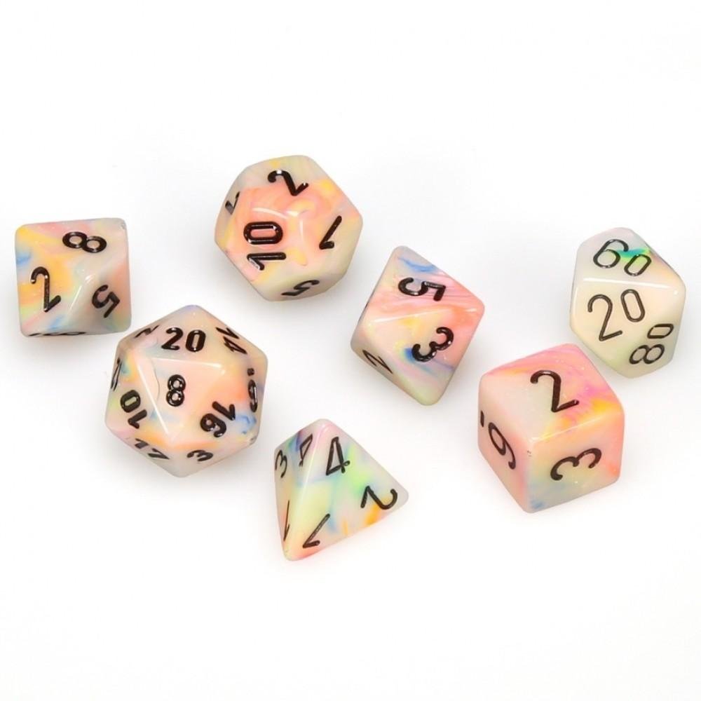 Σετ Ζάρια - 7 Dice Set Festive Polyhedral Circus with Black