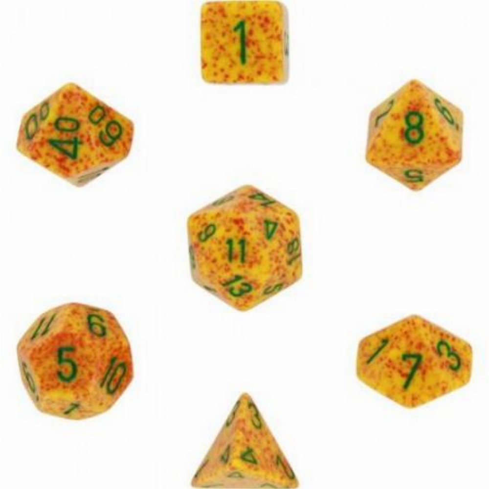 Σετ Ζάρια - 7 Dice Set Speckled Polyhedral Lotus