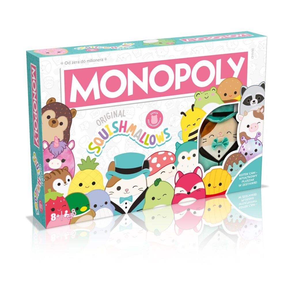 Winning Moves Monopoly: Squishmallows Board Game (Collector's Edition)