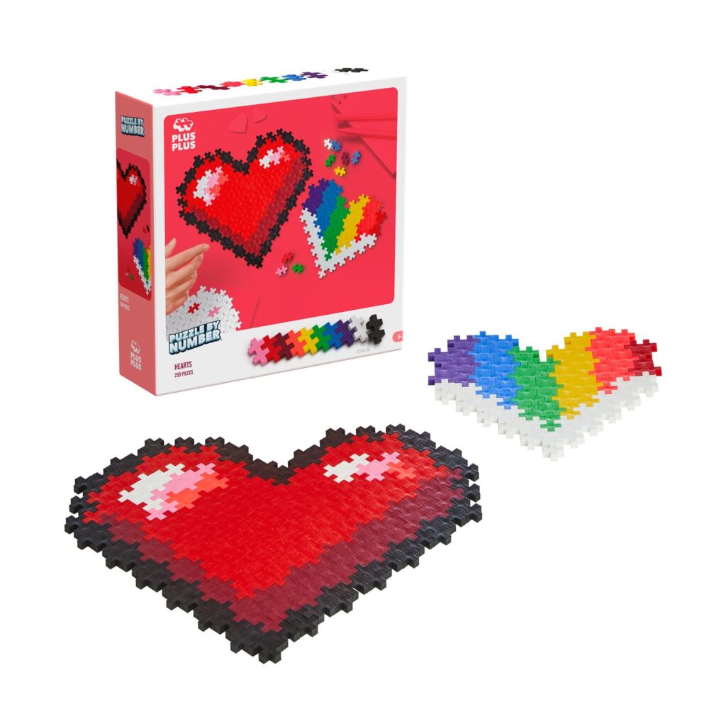 Giochi Preziosi Plus-Plus: Puzzle By Number - Hearts 250 pcs (PLS3911)