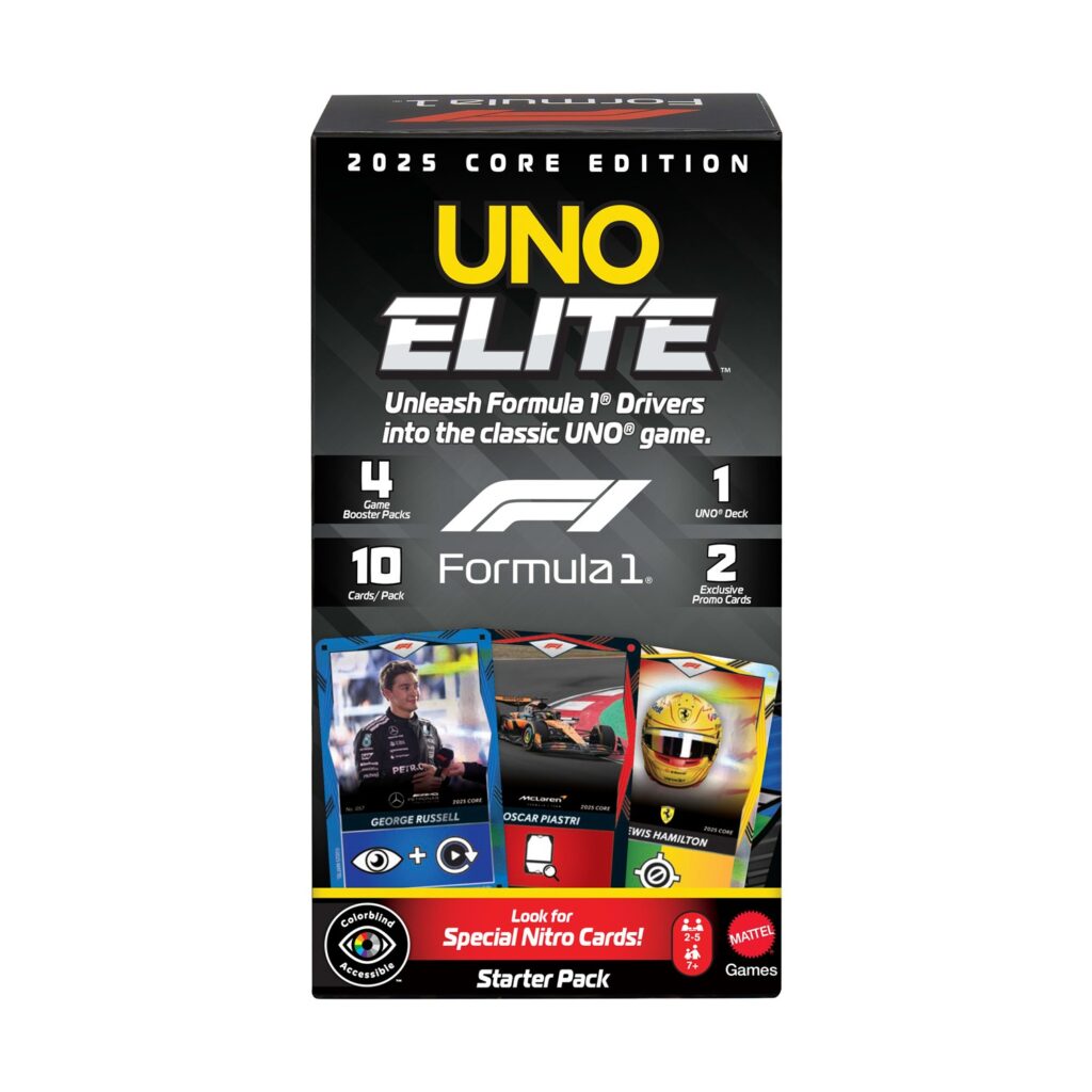 Mattel Uno: Uno Elite Formula 1 - 2025 Core Edition Starter Pack