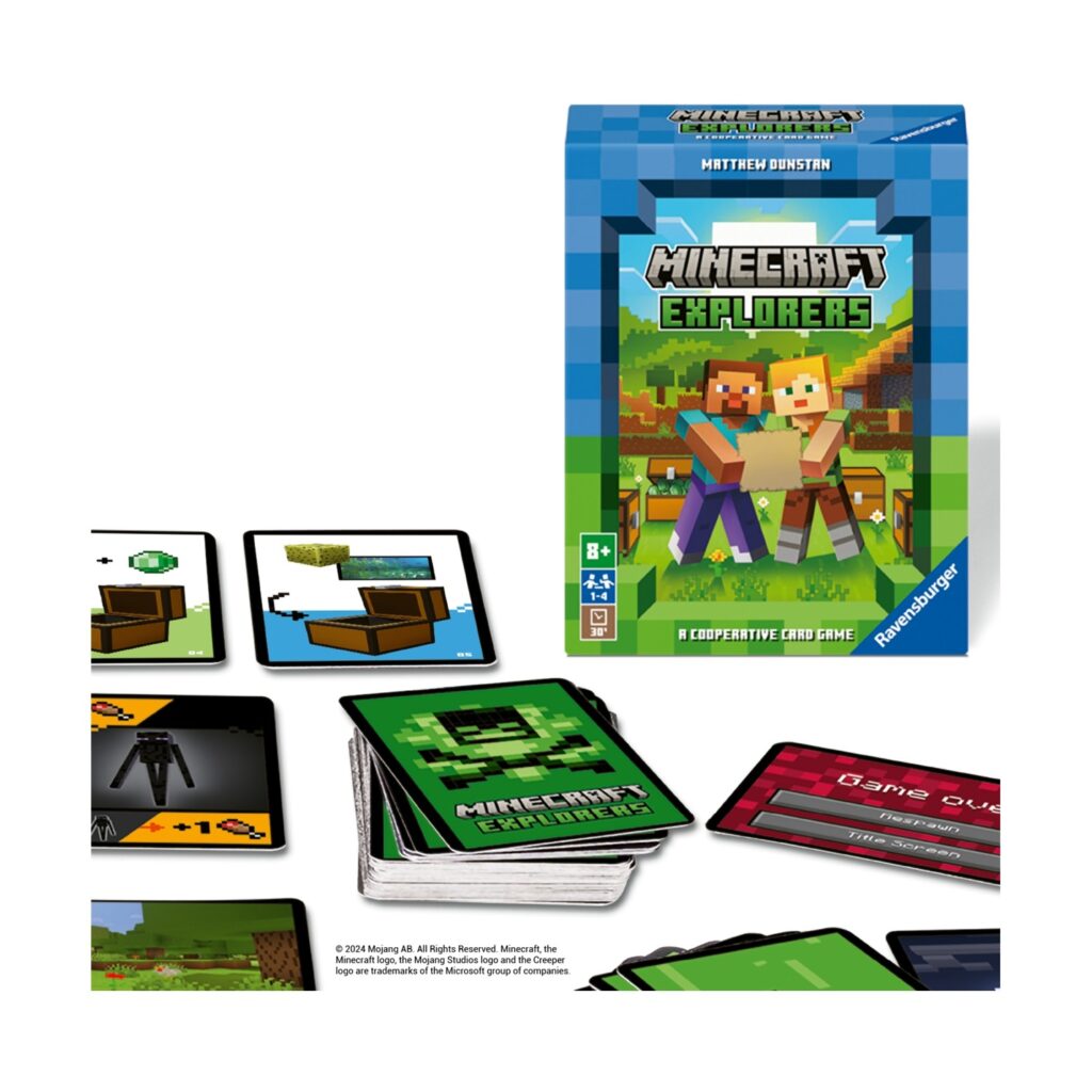 Ravensburger Board Game: Minecraft Explorers - A Cooperative Card Game