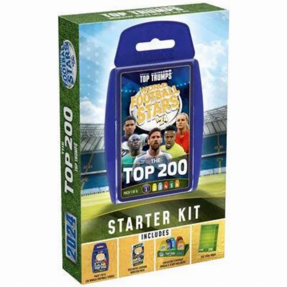 Top Trumps - World Football Stars 2024 (The Top 200) Starter Kit